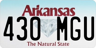 AR license plate 430MGU
