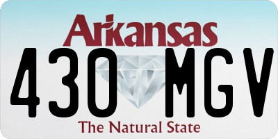 AR license plate 430MGV