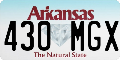 AR license plate 430MGX