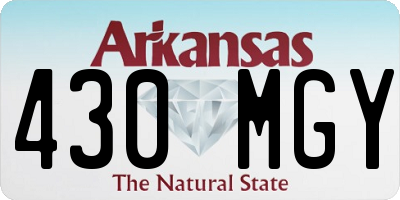 AR license plate 430MGY