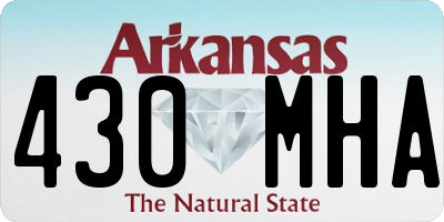 AR license plate 430MHA