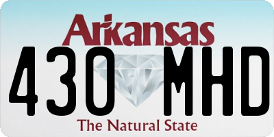 AR license plate 430MHD