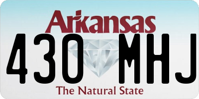 AR license plate 430MHJ