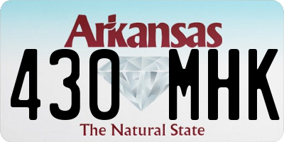 AR license plate 430MHK