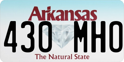 AR license plate 430MHO