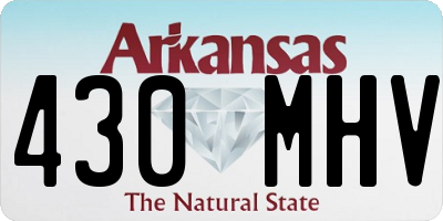 AR license plate 430MHV