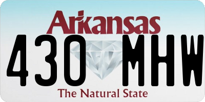 AR license plate 430MHW