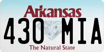 AR license plate 430MIA