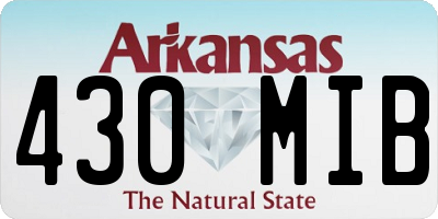 AR license plate 430MIB