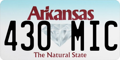 AR license plate 430MIC
