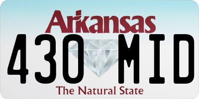 AR license plate 430MID