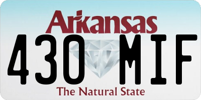 AR license plate 430MIF