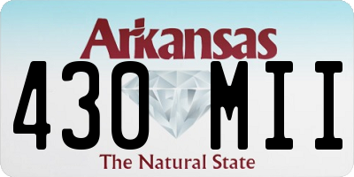 AR license plate 430MII