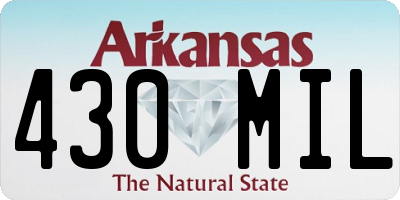 AR license plate 430MIL