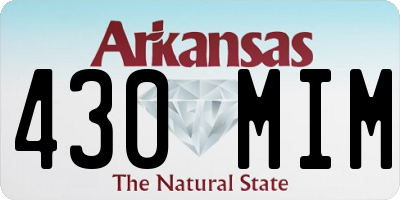 AR license plate 430MIM