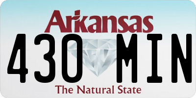 AR license plate 430MIN