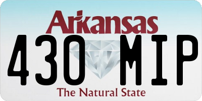 AR license plate 430MIP