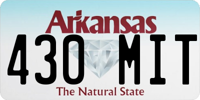 AR license plate 430MIT