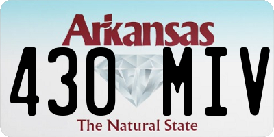 AR license plate 430MIV