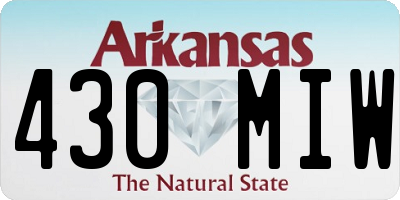 AR license plate 430MIW