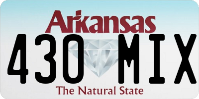 AR license plate 430MIX