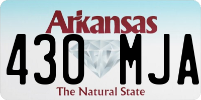 AR license plate 430MJA