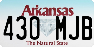 AR license plate 430MJB