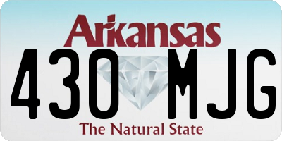 AR license plate 430MJG