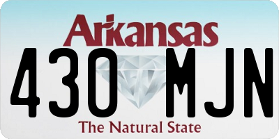 AR license plate 430MJN