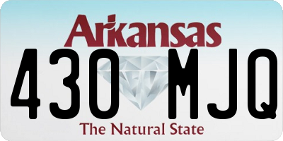 AR license plate 430MJQ