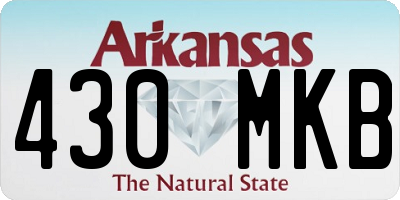 AR license plate 430MKB