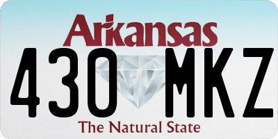 AR license plate 430MKZ