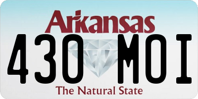 AR license plate 430MOI