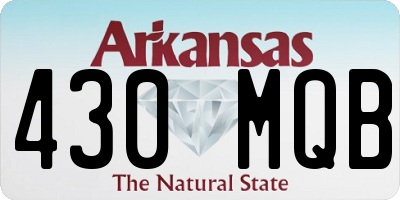 AR license plate 430MQB