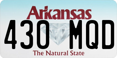 AR license plate 430MQD
