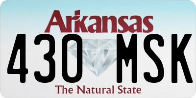 AR license plate 430MSK