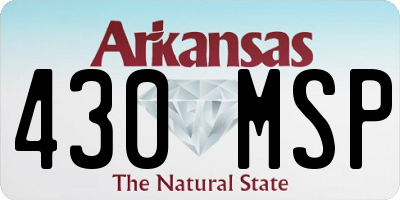 AR license plate 430MSP