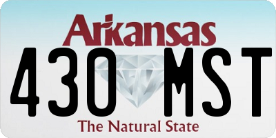 AR license plate 430MST