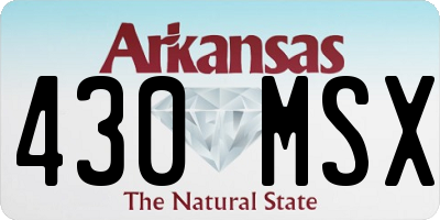 AR license plate 430MSX