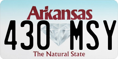 AR license plate 430MSY