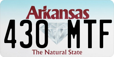AR license plate 430MTF