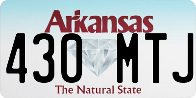 AR license plate 430MTJ