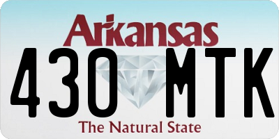 AR license plate 430MTK