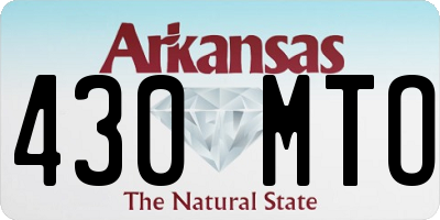 AR license plate 430MTO