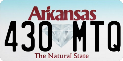 AR license plate 430MTQ