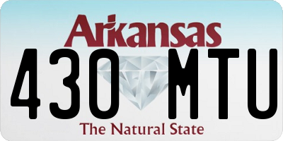 AR license plate 430MTU