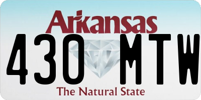 AR license plate 430MTW