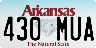 AR license plate 430MUA