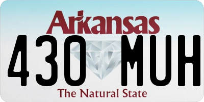 AR license plate 430MUH