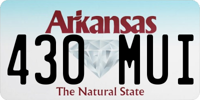 AR license plate 430MUI